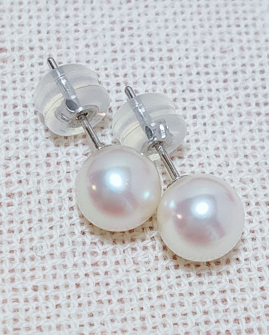 同梱 未使用品 k14WG あこや本真珠 ピアス