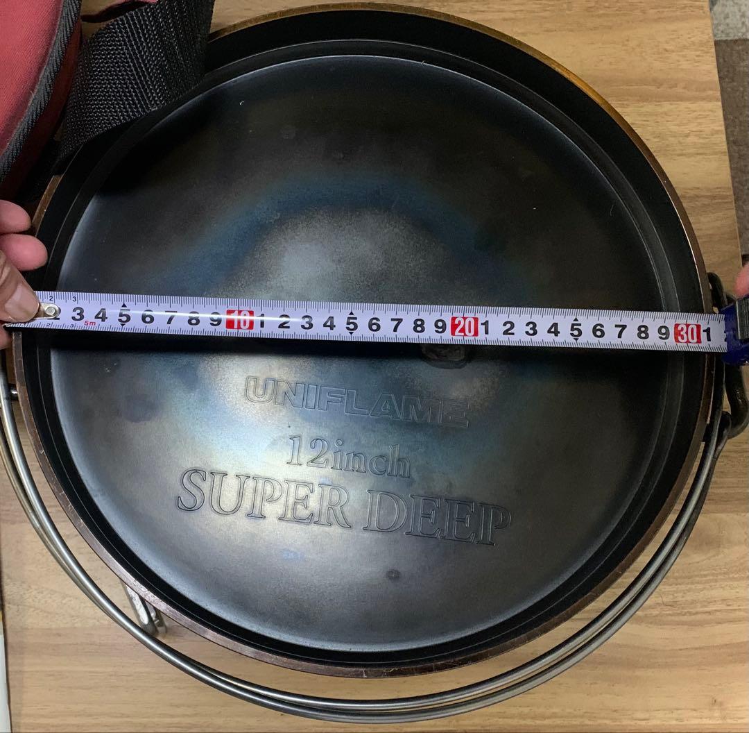 ユニフレーム12inchダッチオーブン ケースの他アクセサリー3点付き