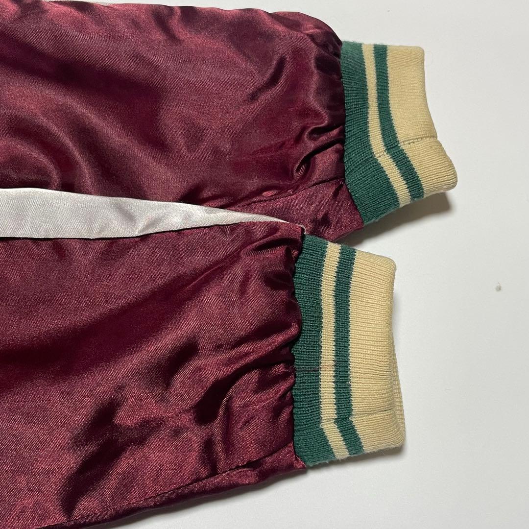 美品　テーラー東洋　スカジャン　M品番　髑髏　スカル　鷹　刺繍　リバーシブル