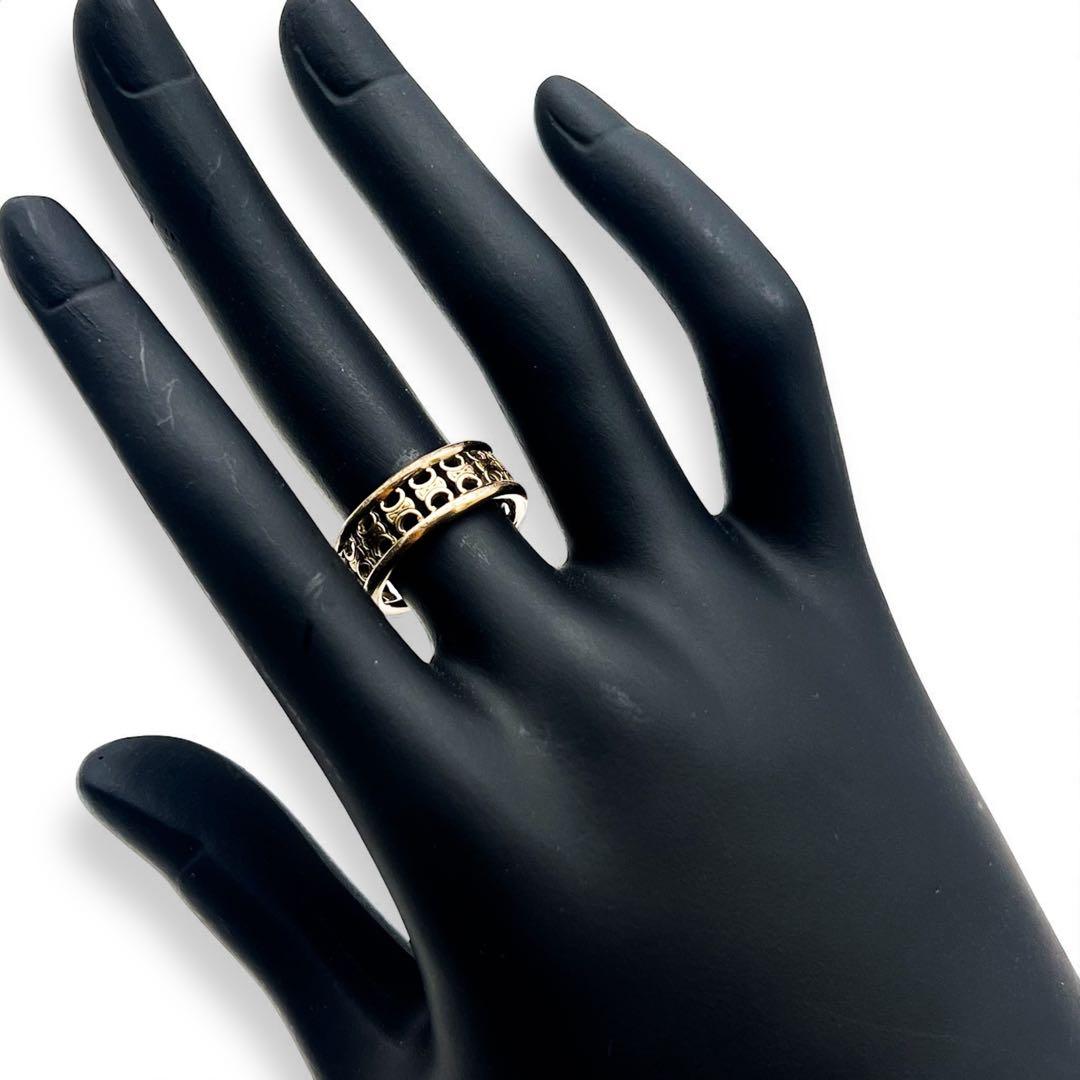 【美品】セリーヌ マイヨン トリオンフ ヴィンテージリング ゴールド　491