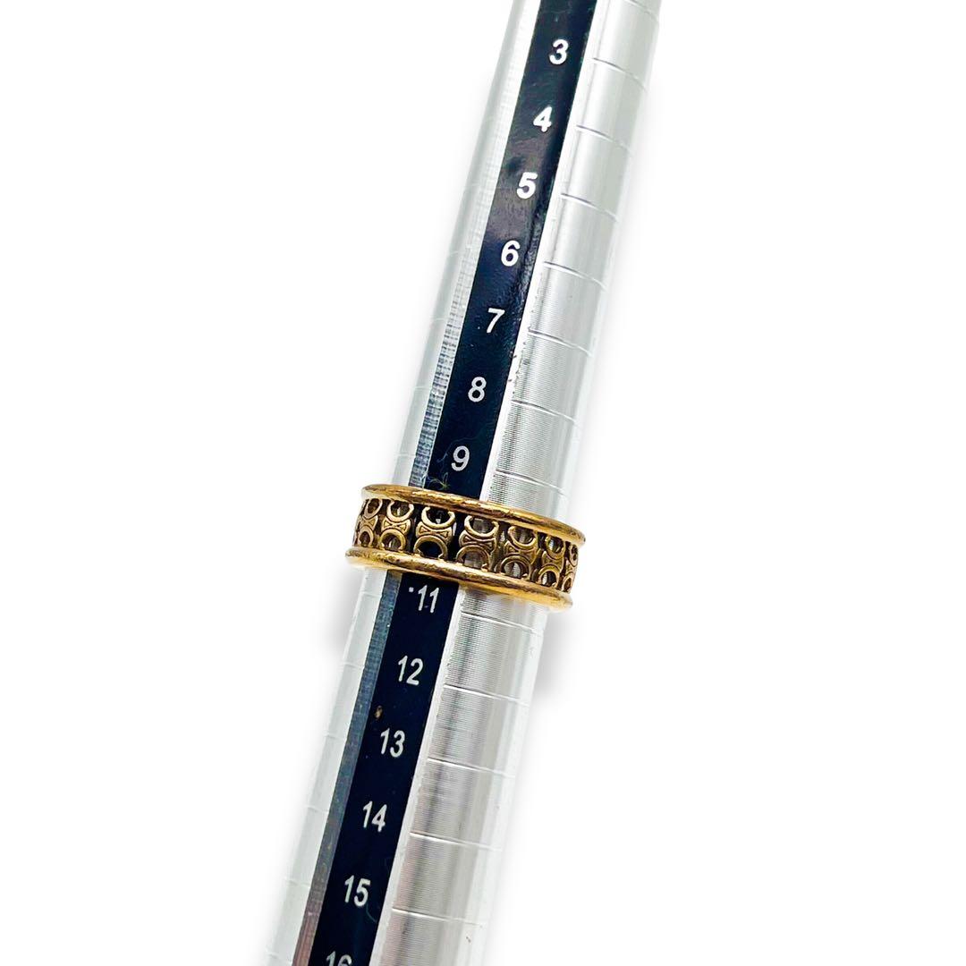 【美品】セリーヌ マイヨン トリオンフ ヴィンテージリング ゴールド　491