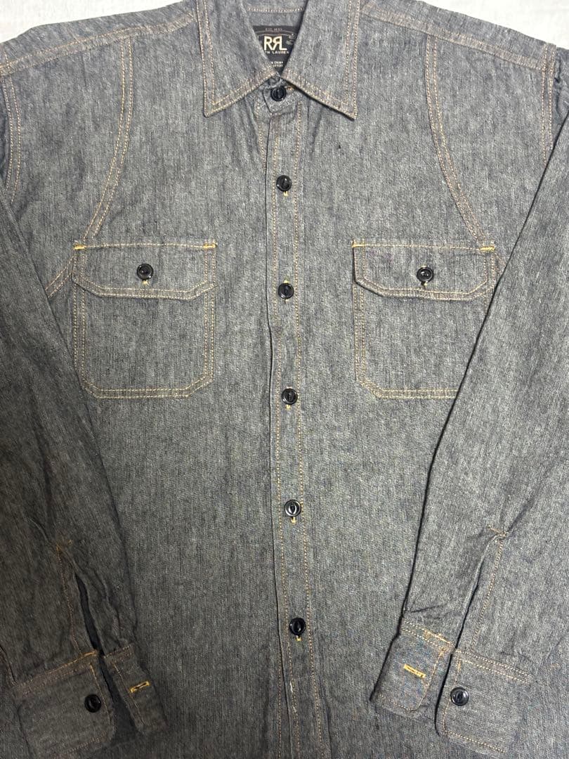 DOUBLE RL デニムシャツ RRL ダブルアールエル　ワークシャツ