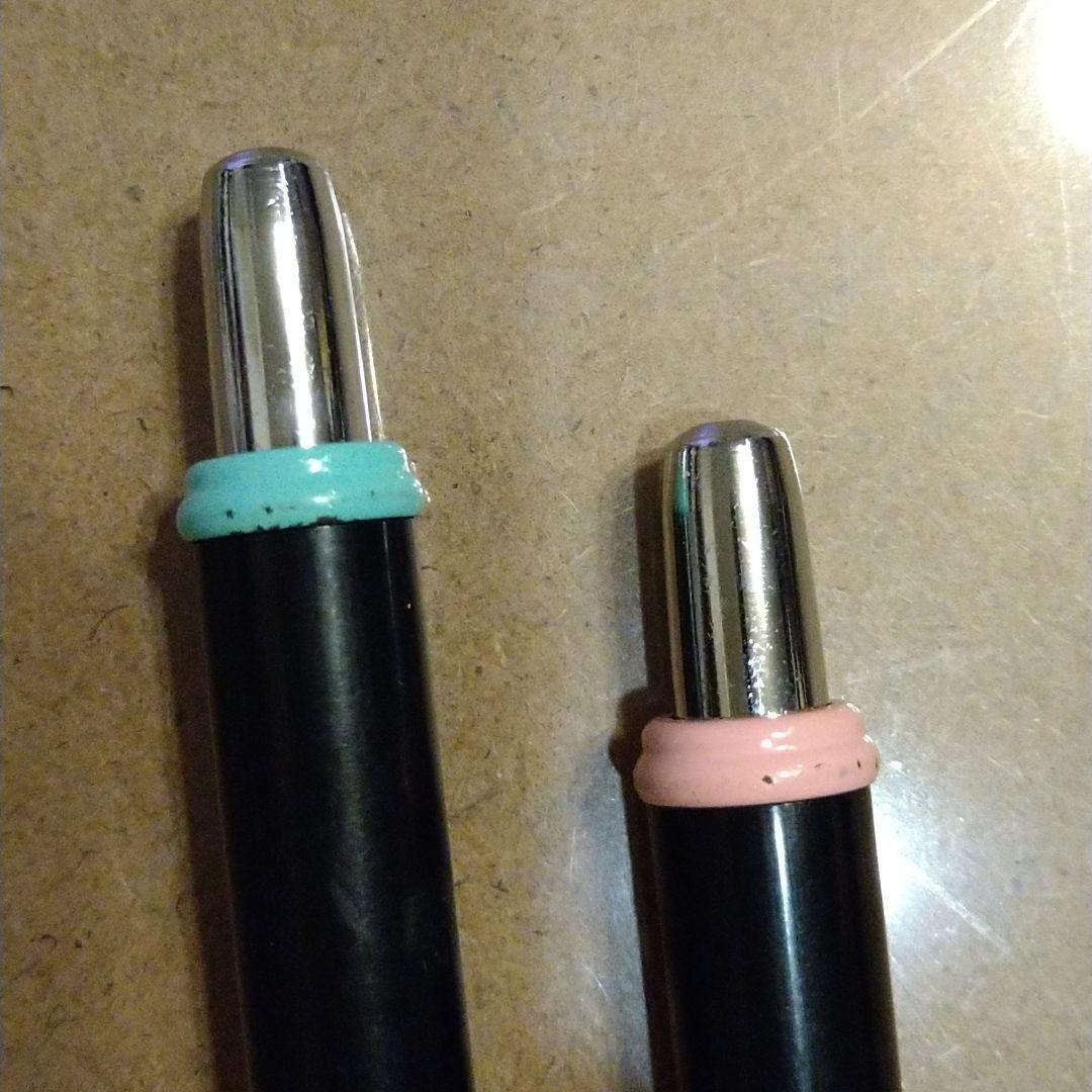 【レア物】★昭和のシャーペン★　40年前頃の物　グリーン、ピンクペア2本セット