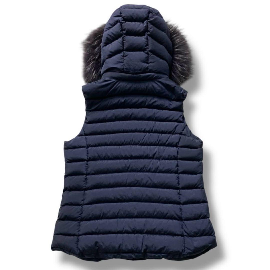 【美品】TATRAS ORSIERA ダウンベスト アウター ファー ナイロン