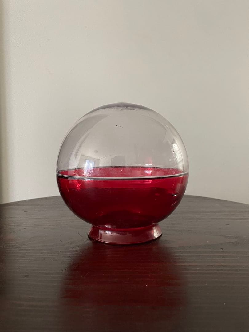 丸玉ガラス電笠　アンティーク　照明　骨董　戦前　昭和レトロ