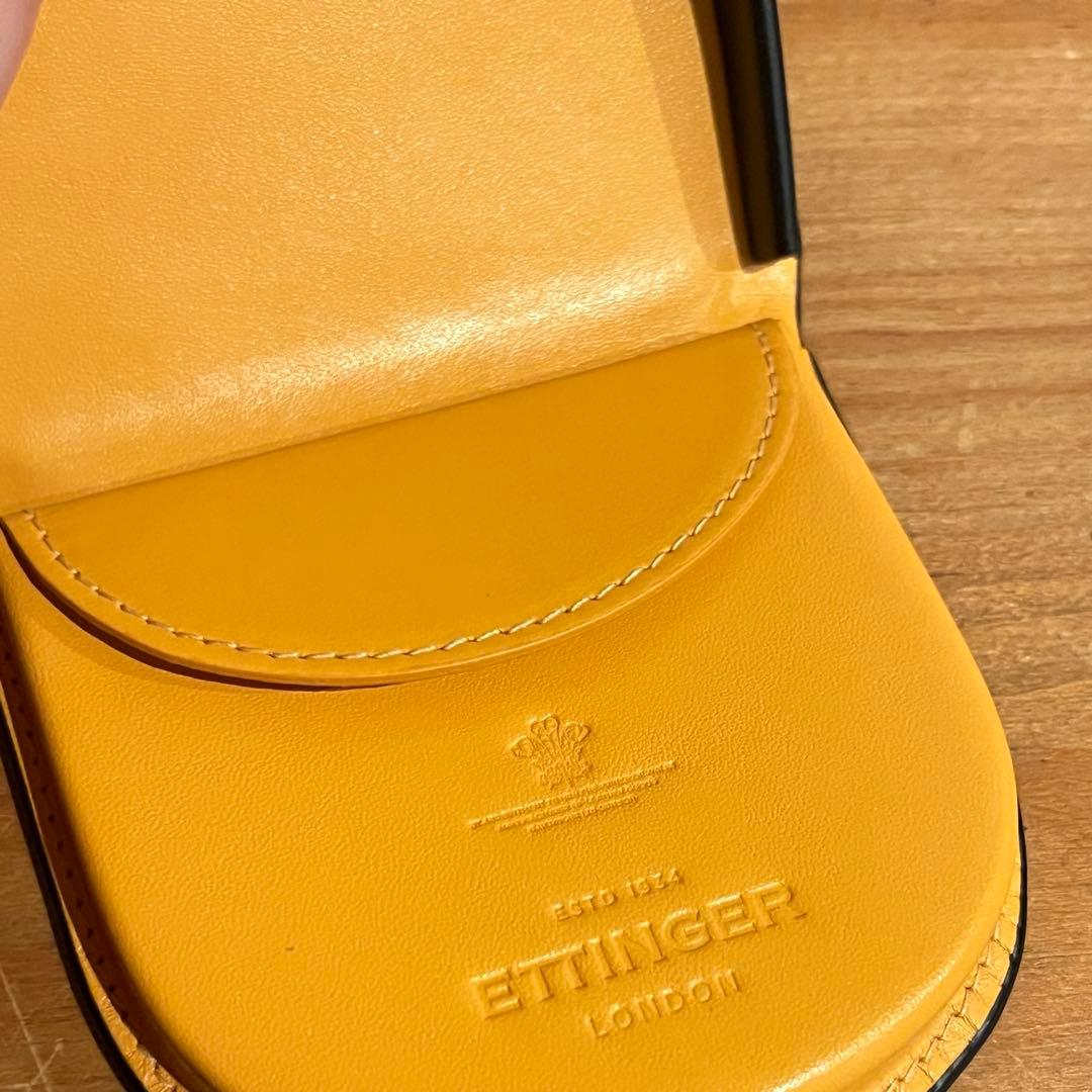 ettinger ケース新品未使用ネイビー／イエローsmall tray