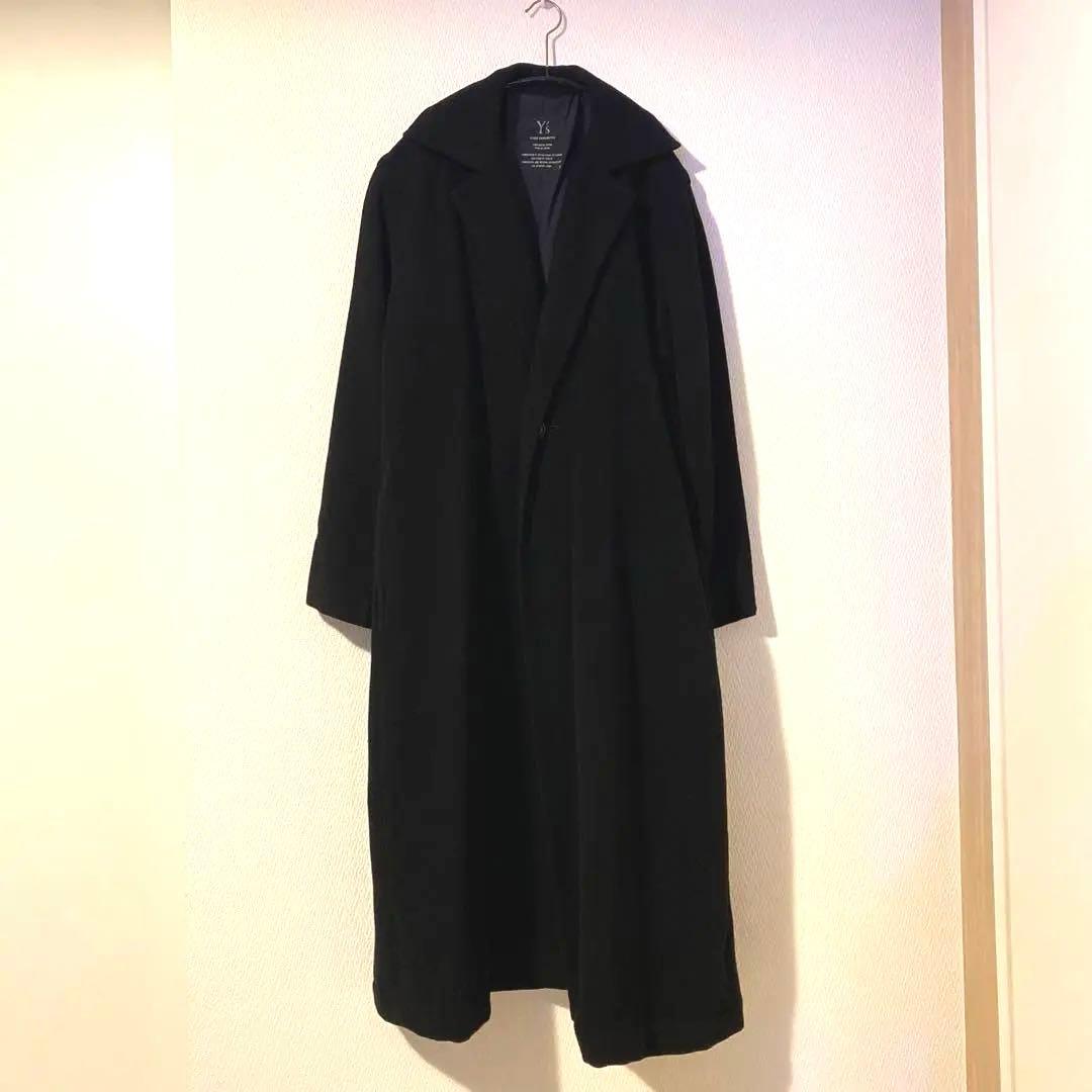 Y's ヨウジヤマモト ロングコート　ブラック　ウール100%
