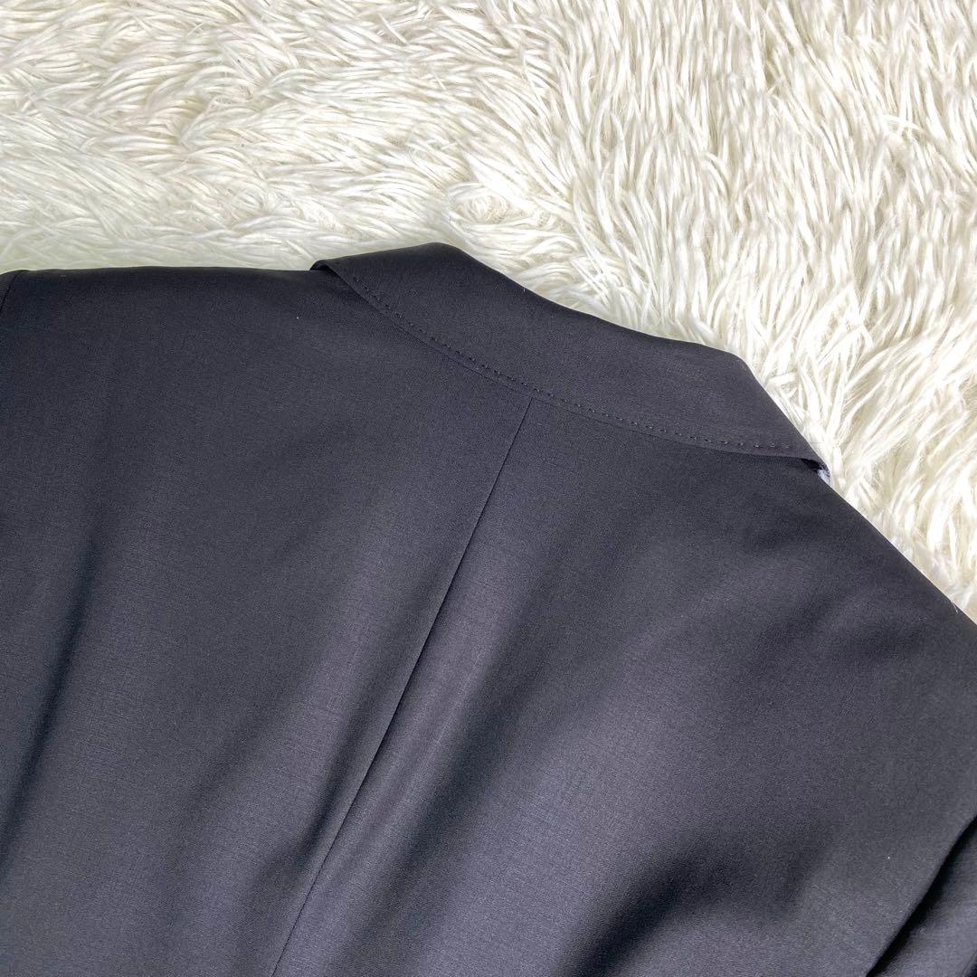 美品✨23区 スーツ セットアップ バハリエ生地 黒 ストレッチ M 1B 毛