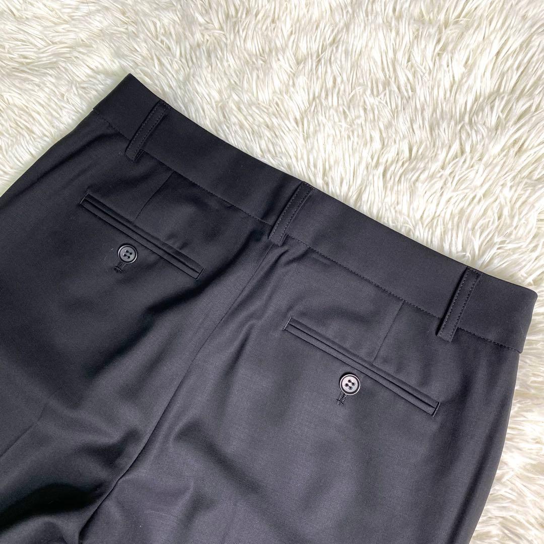 美品✨23区 スーツ セットアップ バハリエ生地 黒 ストレッチ M 1B 毛