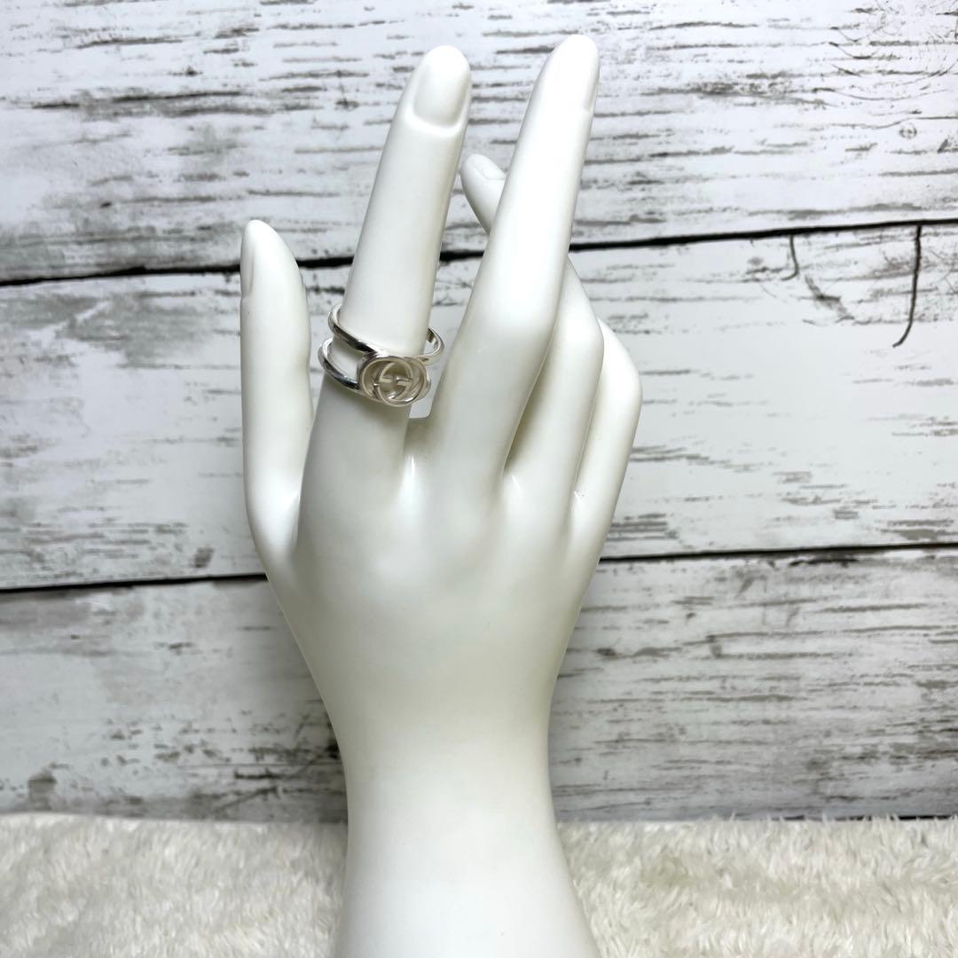 GUCCIグッチ インターロッキングGGリング　15号　メンズ/レディース