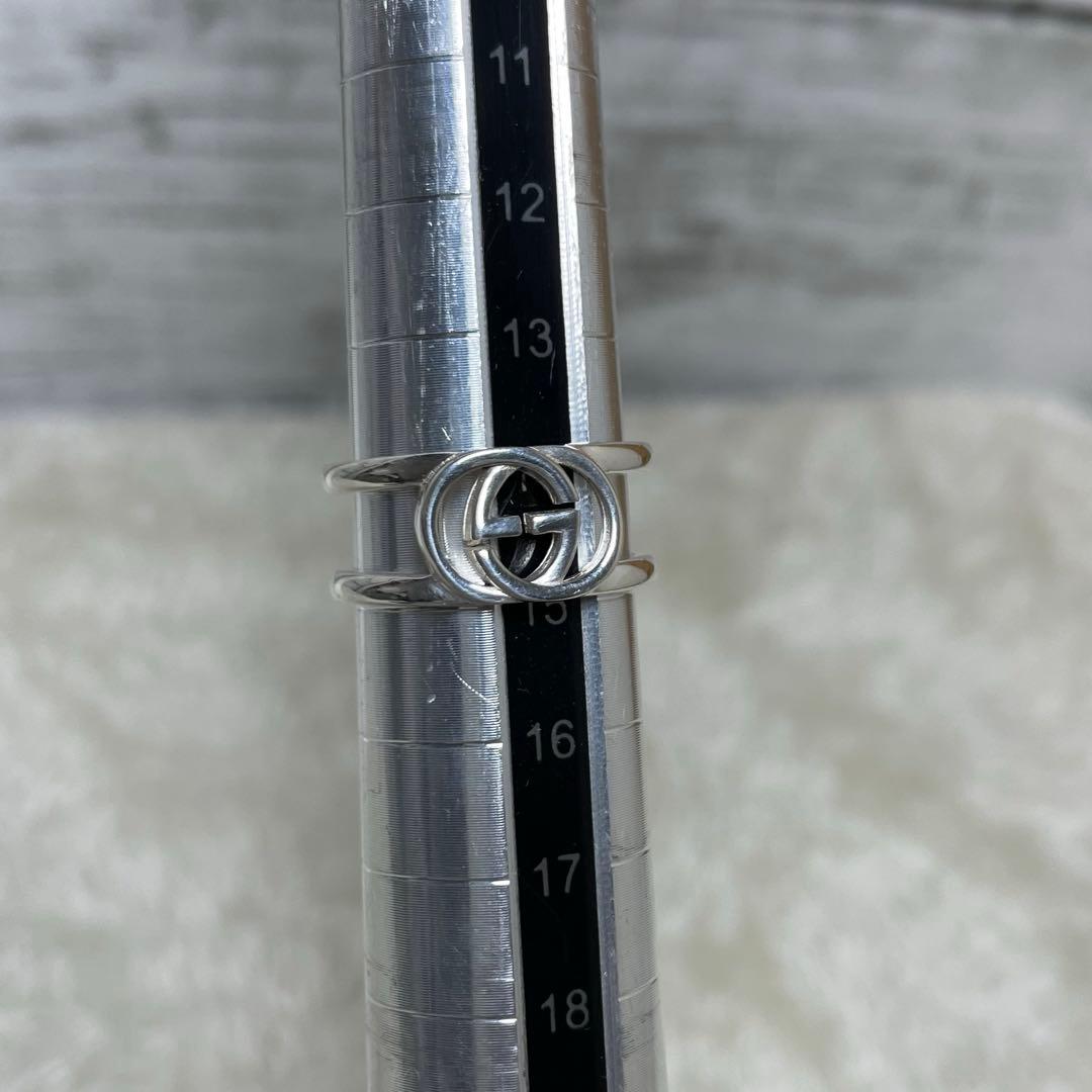 GUCCIグッチ インターロッキングGGリング　15号　メンズ/レディース