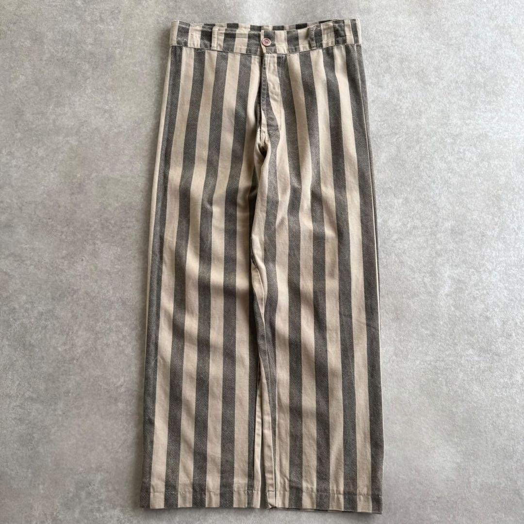 【希少】プリズナーパンツ　50s ストライプ