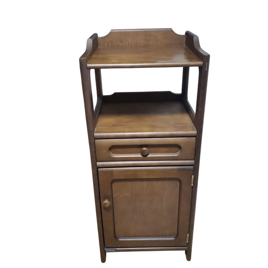 大幅値下げ！ karimoku カリモク 木製 電話台 サイドキャビネット