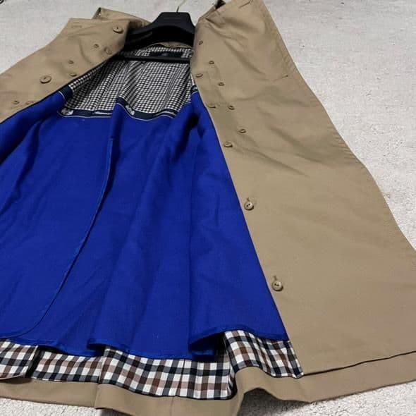 ✨希少✨アクアスキュータム トレンチコート チェック ベルト ライナー 大草直子