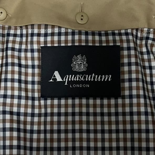 ✨希少✨アクアスキュータム トレンチコート チェック ベルト ライナー 大草直子