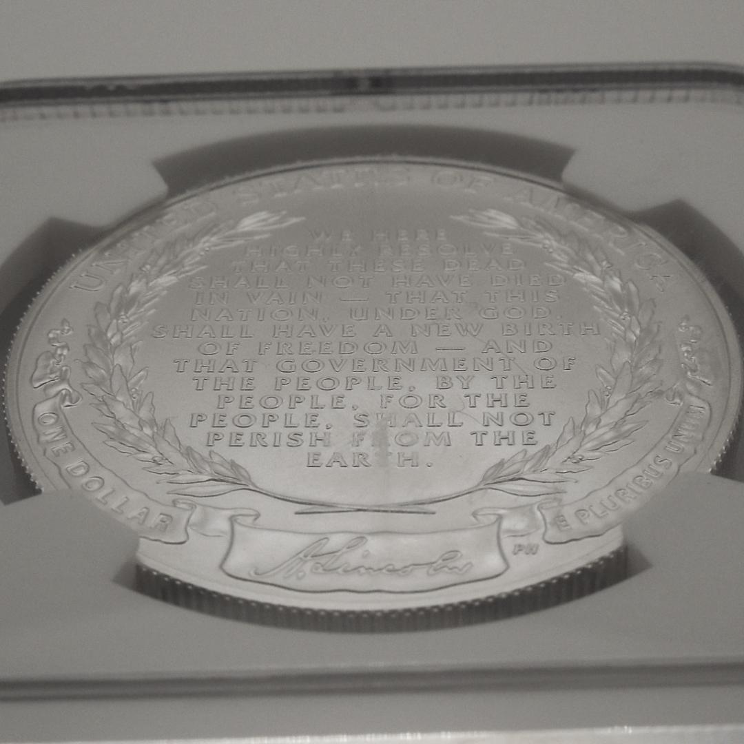★解説カード付 NGC MS70 リンカーン 銀貨 2009 アメリカ