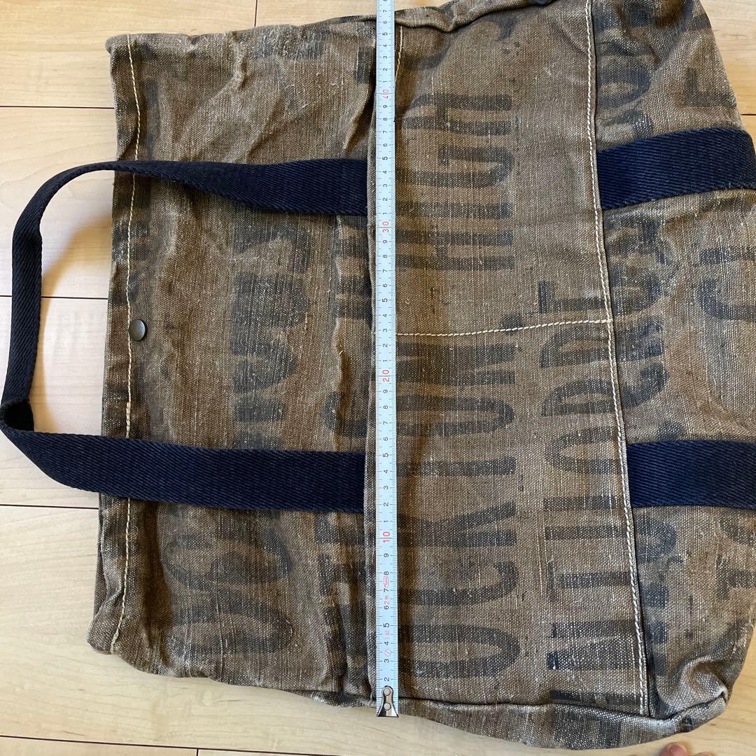 ブラウンキャンバストートバッグ