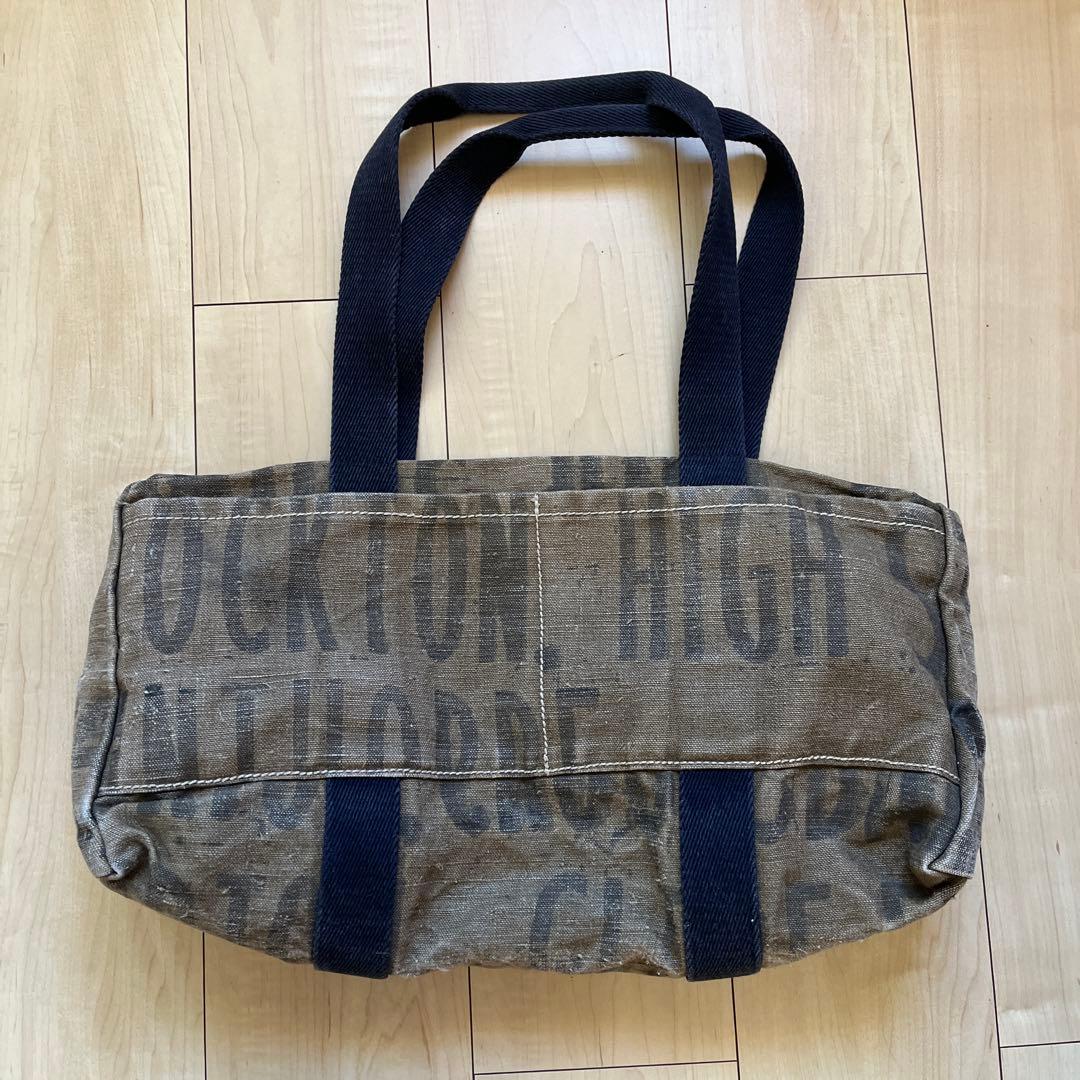 ブラウンキャンバストートバッグ