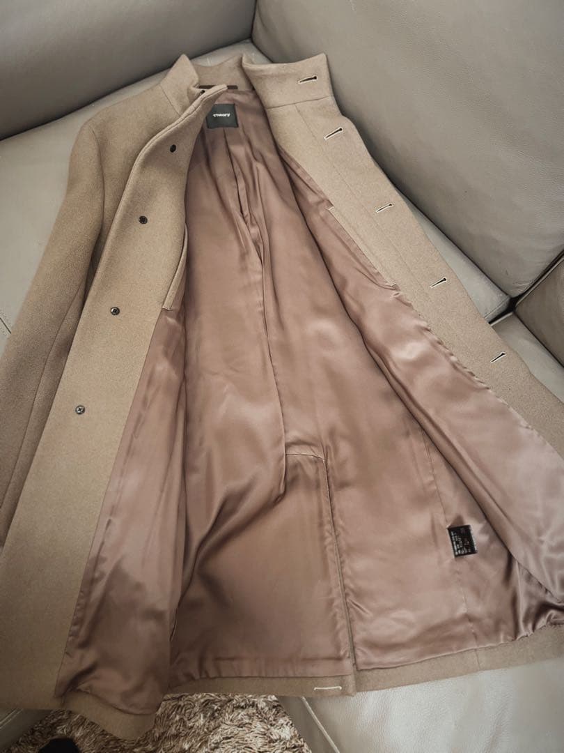 極美品【Theory／セオリー】PILE MELTON チェスターコート　S