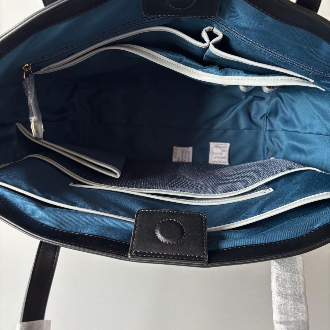 【新品未使用】サマンサタバサ　スタッズトートバック　A4サイズ　大容量　黒