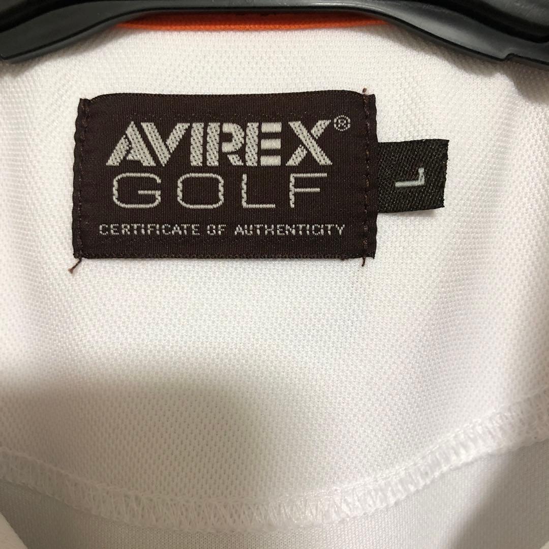 【美品】AVIREX GOLF GDO限定 半袖ポロシャツ L ホワイト