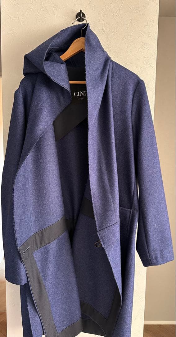 最終値下げCINI venezia ネイビーウールトレンチコート