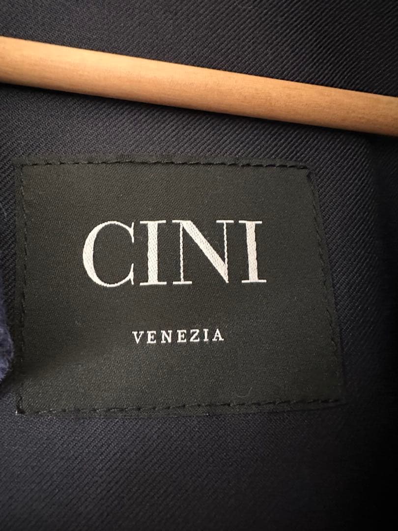 最終値下げCINI venezia ネイビーウールトレンチコート