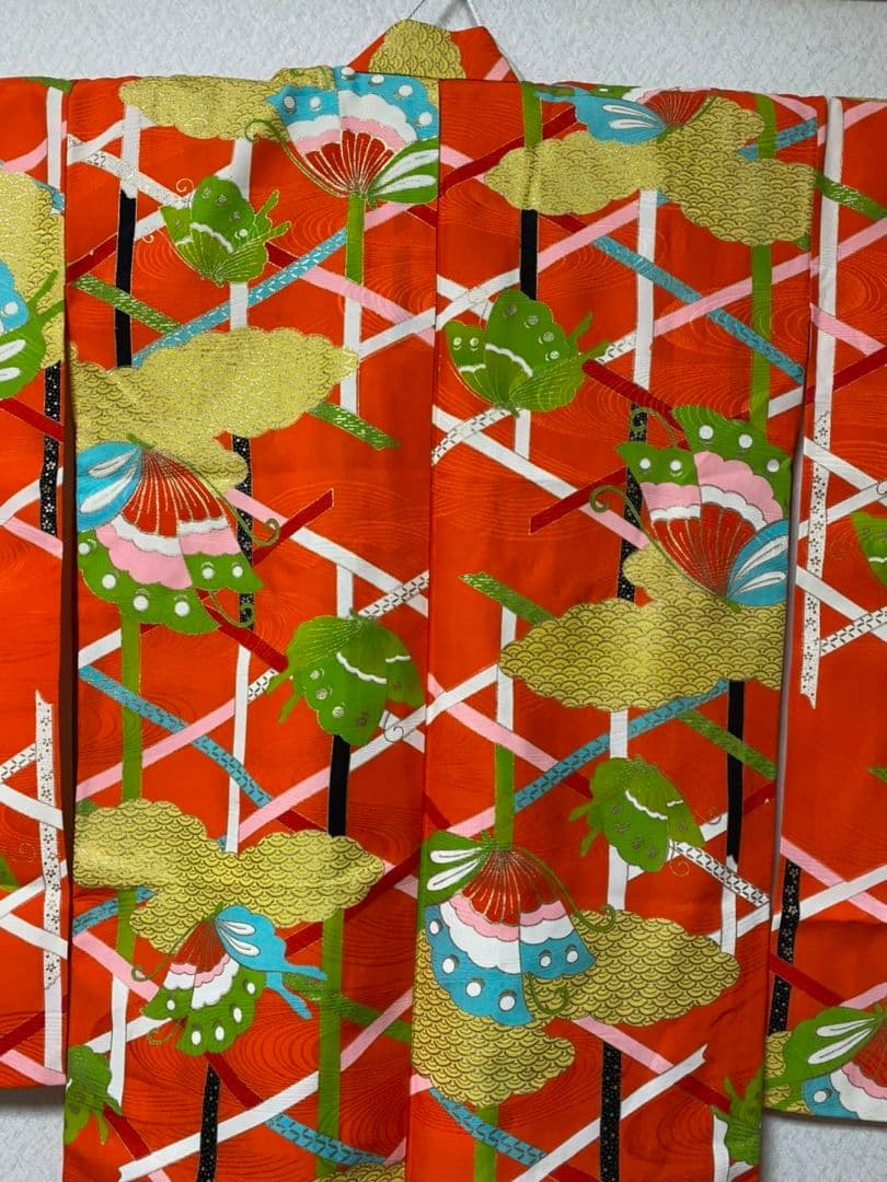 No.81正絹アンティーク子供着物七五三着丈111センチ裄丈53.5センチ