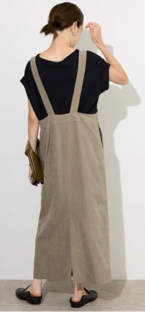 SLOBE IENA アイラインフロントジップジャンパースカート