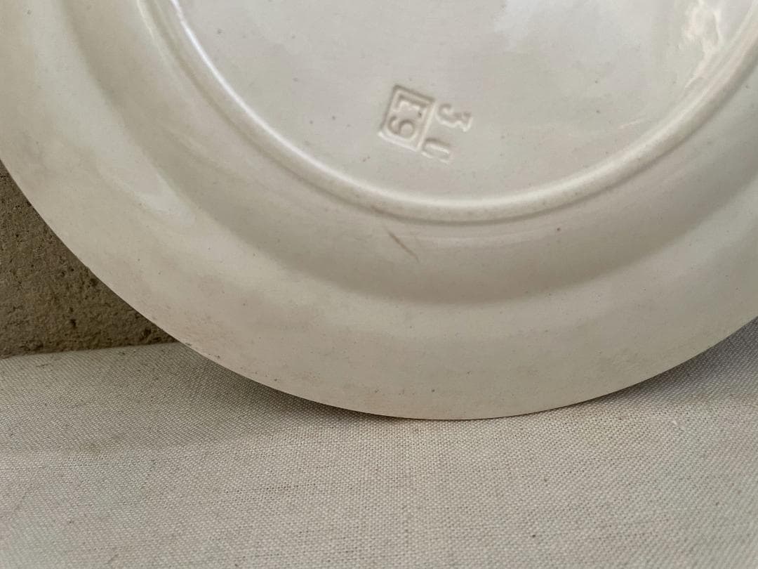 レア◯H.B &CIE 平皿　N864/ショワジールロワ/フランスアンティーク