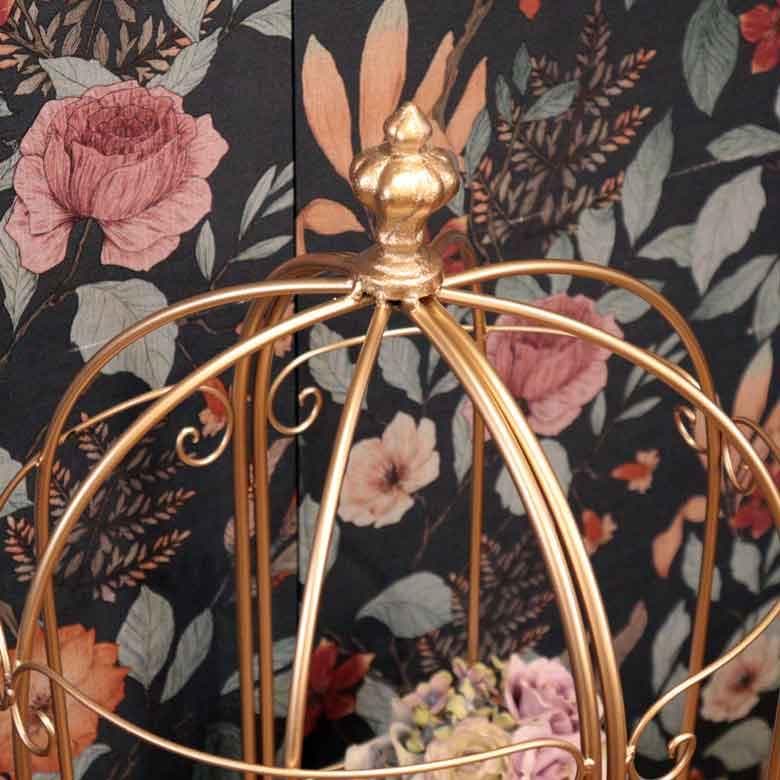 円形シェルフ アルミ バードケージL シャンパンゴールド