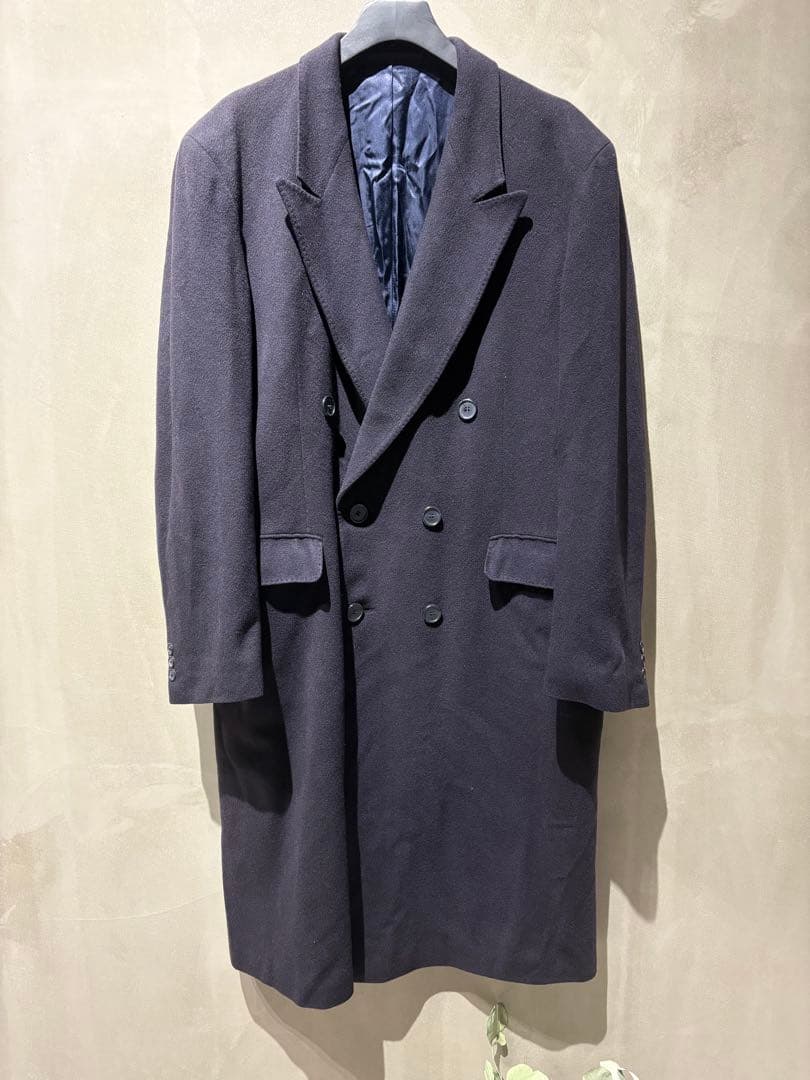 Italy製　ダブルブレストコート　カシミア　ヴィンテージ