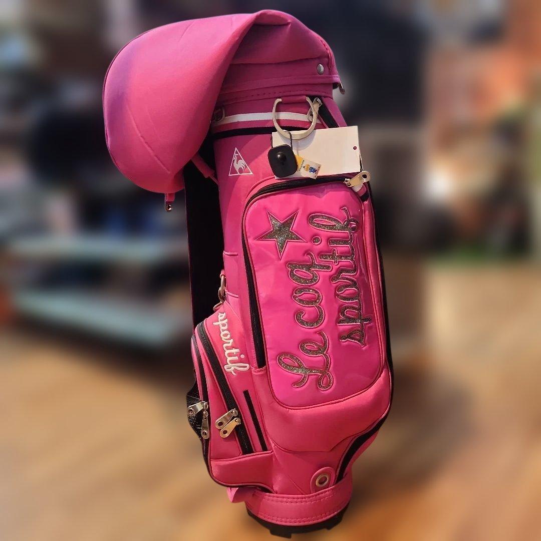 Le Coq Sportif ピンクキャディバッグ
