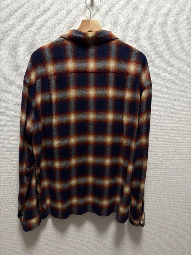 The Flat Head サイズ42 レーヨンオンブレ 開襟シャツ