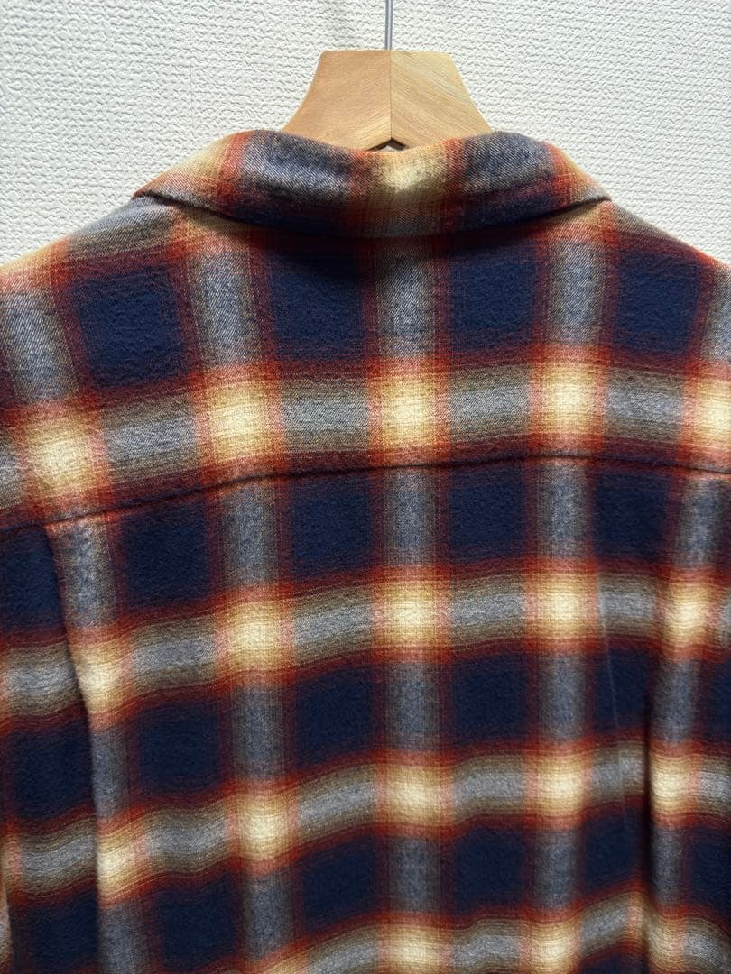 The Flat Head サイズ42 レーヨンオンブレ 開襟シャツ