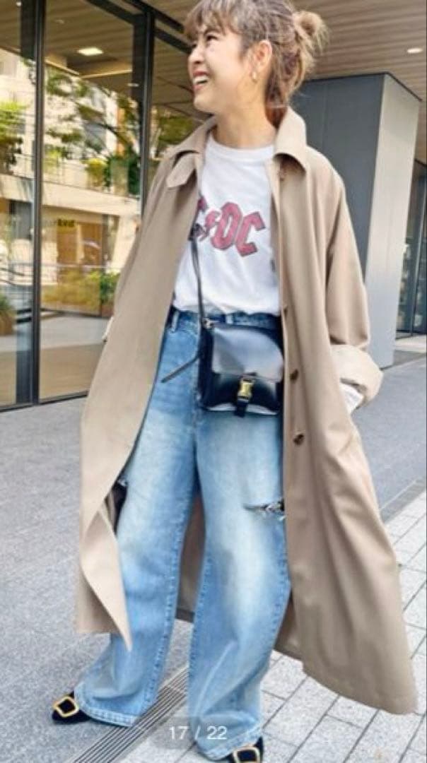 Spick & Span ステンカラーウールトレンチ　38