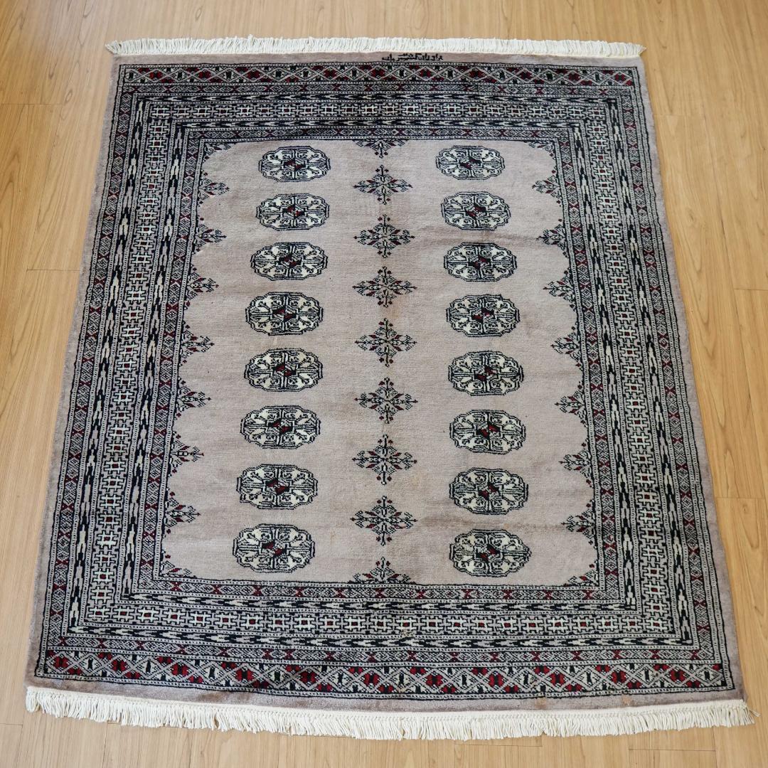 ヴィンテージラグ トライバルラグ　ブハラ　ラホール産 (148×129cm)