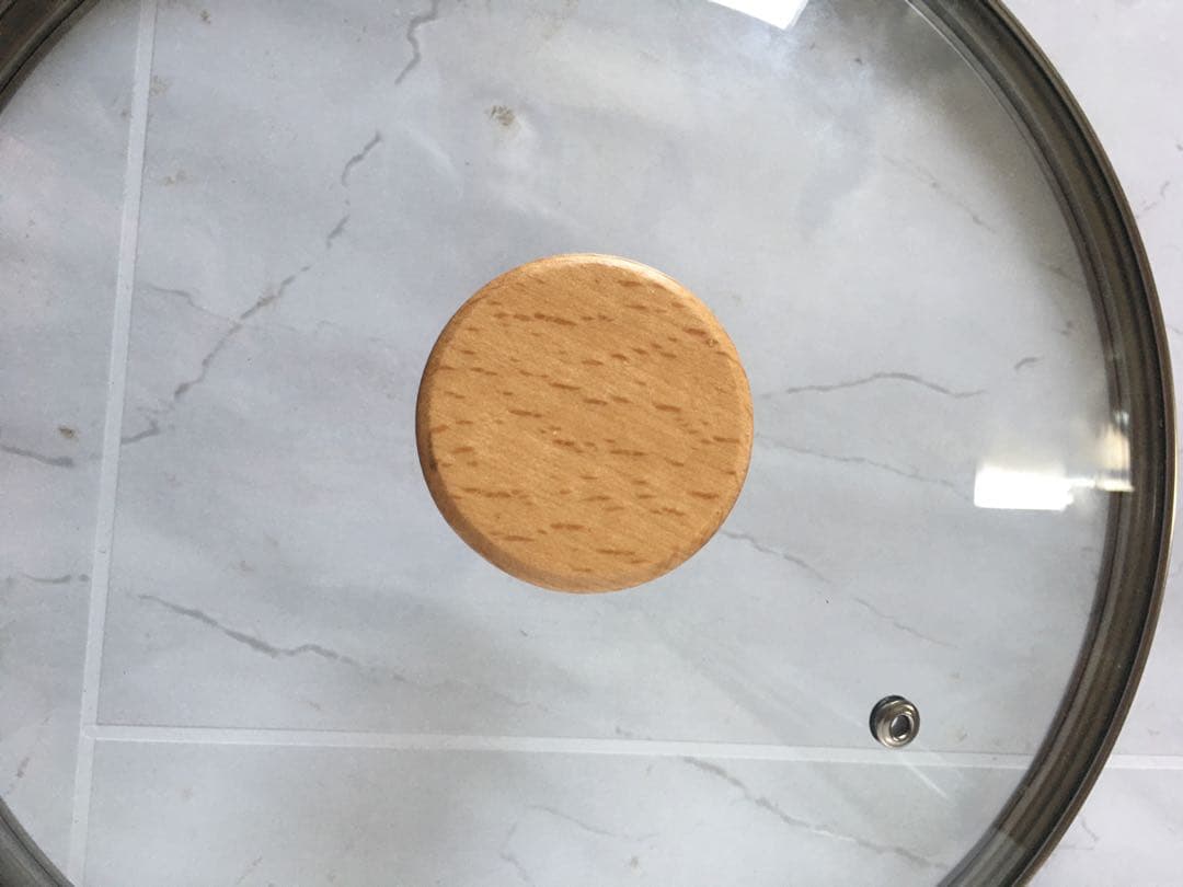 鍋蓋ユニバーサル蓋　直径26cm 木製ハンドル