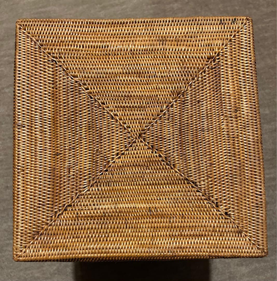 アジアン　バリ島　アタ製　BOX 縦型