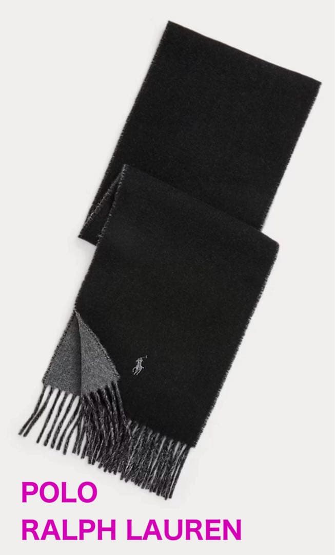 【新品/タグ付】POLO RALPH LAUREN リバーシブル マフラー