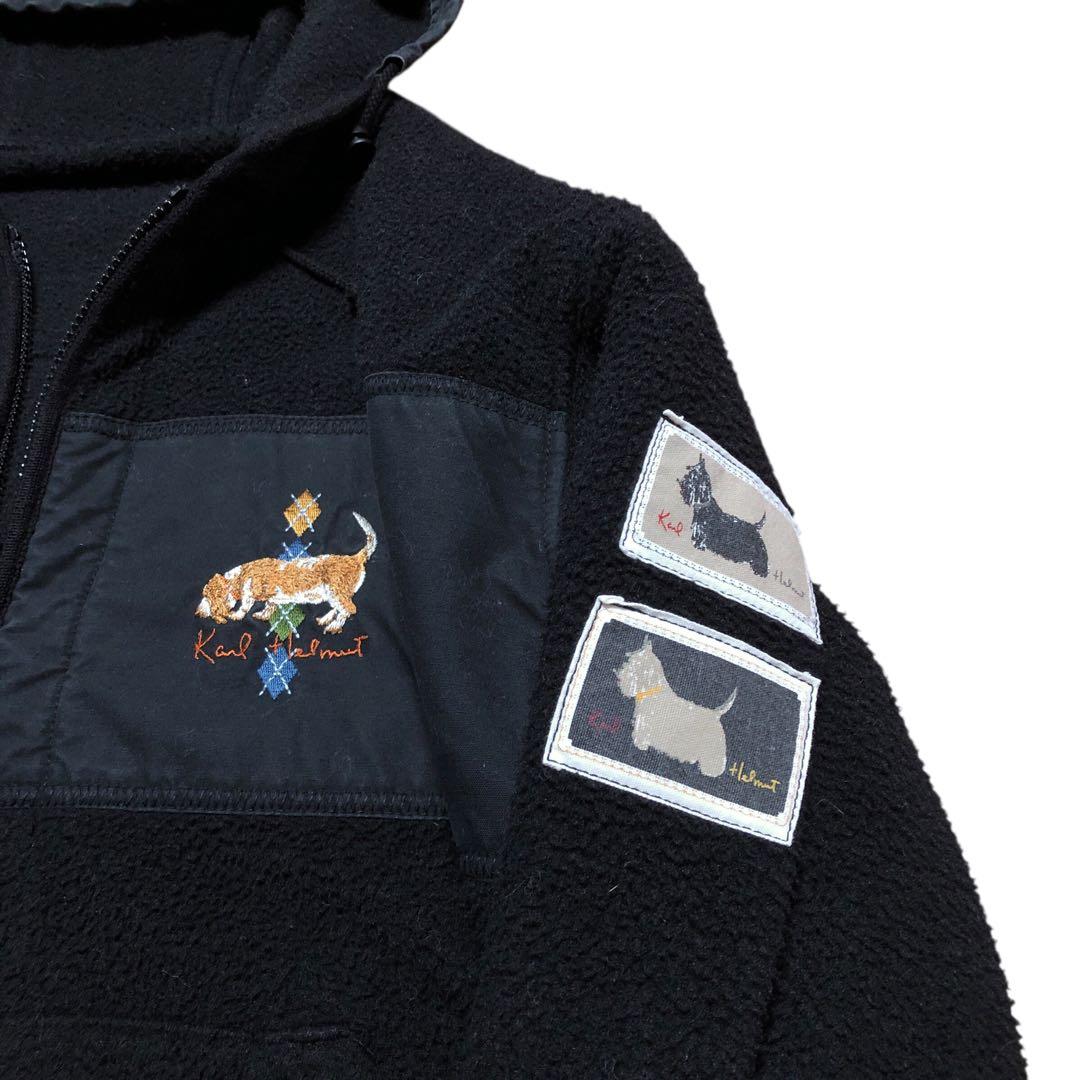 あさり様　カールヘルム　黒　ボアジャケット　ドッグ　フリーサイズ