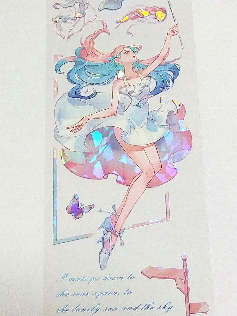 J1086＃海洋少女(贝壳光)LAPUTA切り売り海外人物マステ女の子