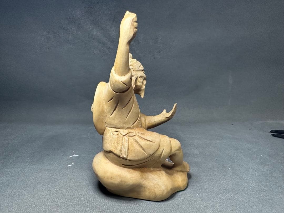 木彫り　骨董 木像　木製　仏教　密教　置物　骨董　アンティーク　魔除け　お守り