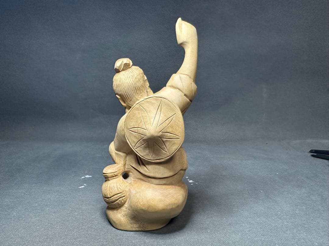 木彫り　骨董 木像　木製　仏教　密教　置物　骨董　アンティーク　魔除け　お守り