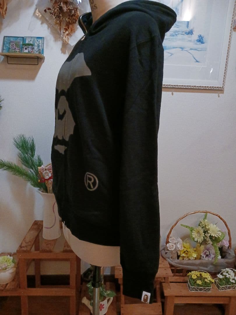 激レア 新品⭐A BATHING APE エイプ フルジップパーカ⭐ブラック/M