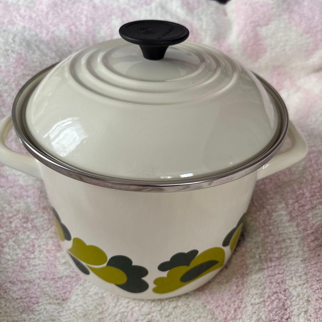 ルクルーゼ ピーコック レア ストックポット　寸胴　深鍋　23センチ