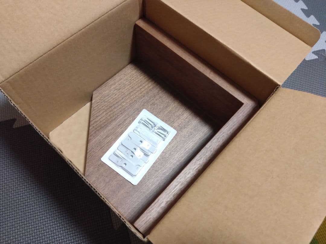 【希少】無印良品 壁に付けられる家具 コーナー棚 ウォールナット