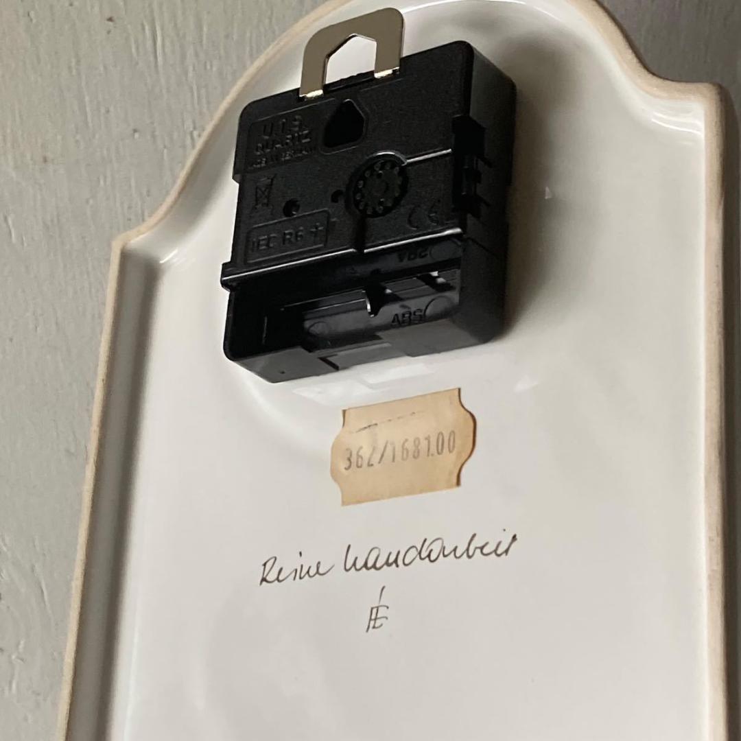 ⚫︎メンテ済み品⚫︎ドイツ ユンハンス 陶器 ヴィンテージ クロック 掛け時計