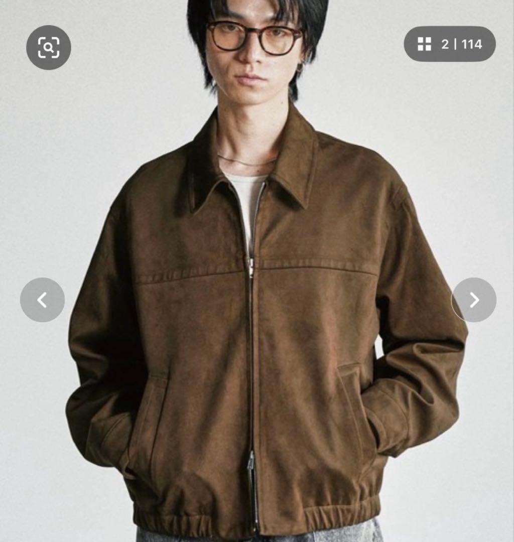 WYM LIDNM フェイクスエード ジップブルゾン ブラウン M 新品未使用