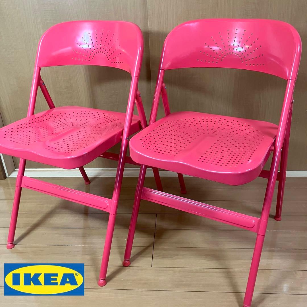 IKEA イケア FRODE フローデ　赤　二脚セット
